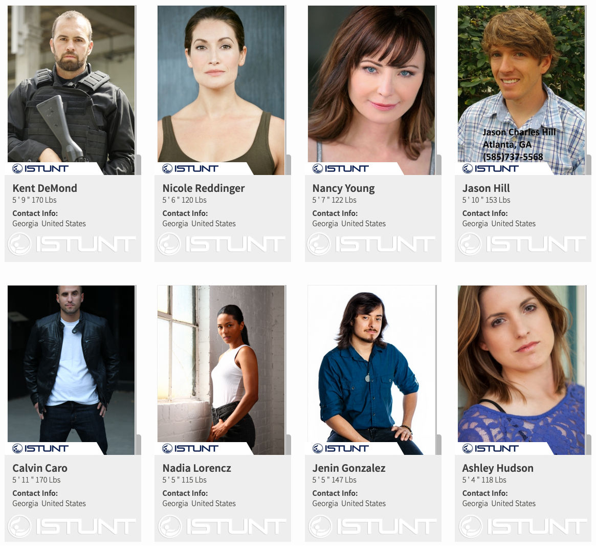 Kent DeMond, Nicole Reddinger, Nancy Young, Jason Hill, Calvin Caro, Nadia Lorencz, Jenin Gonzalez, Ashley Hudson